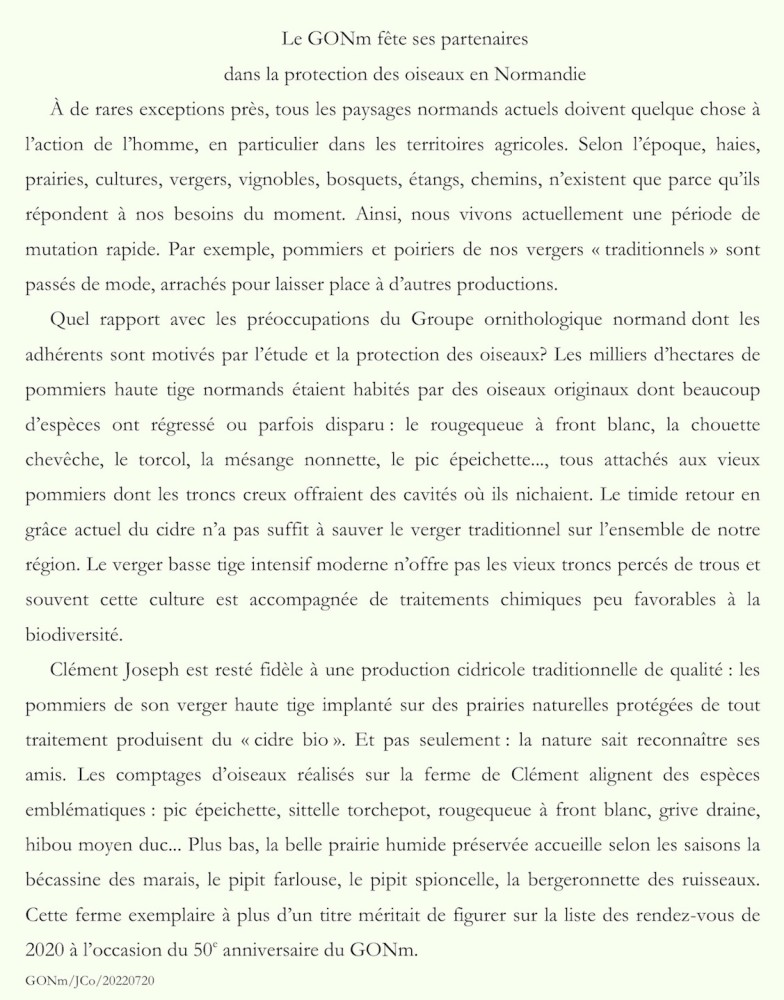 Le texte de synthèse proposé à la presse locale. Deux titres sur trois vont en tirer parti.