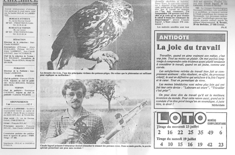 suite article Eure Inter; Claude Ingouf, promoteur normand de l'opération.