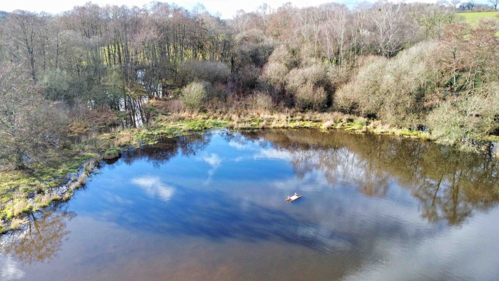 Vue drone queue de lac Nord-Ouest