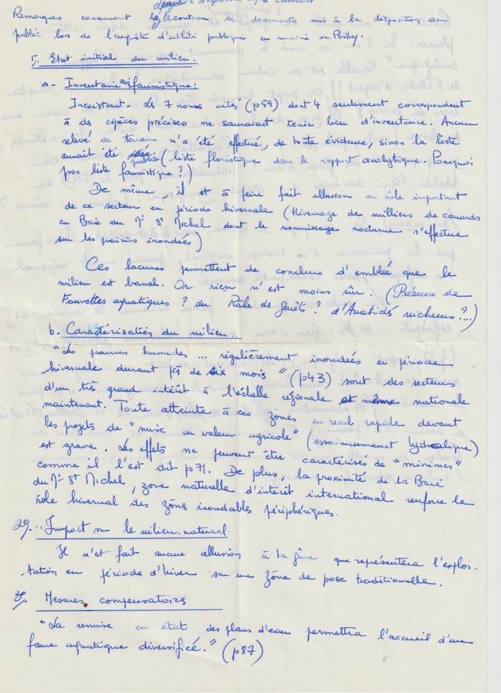19890600-participation à l'enquête publique-GONm.jpeg (587.34 Kio) Vu 13794 fois copie partielle du brouillon de l'argumentation du GONm en opposition au projet (J Collette); date exacte inconnue