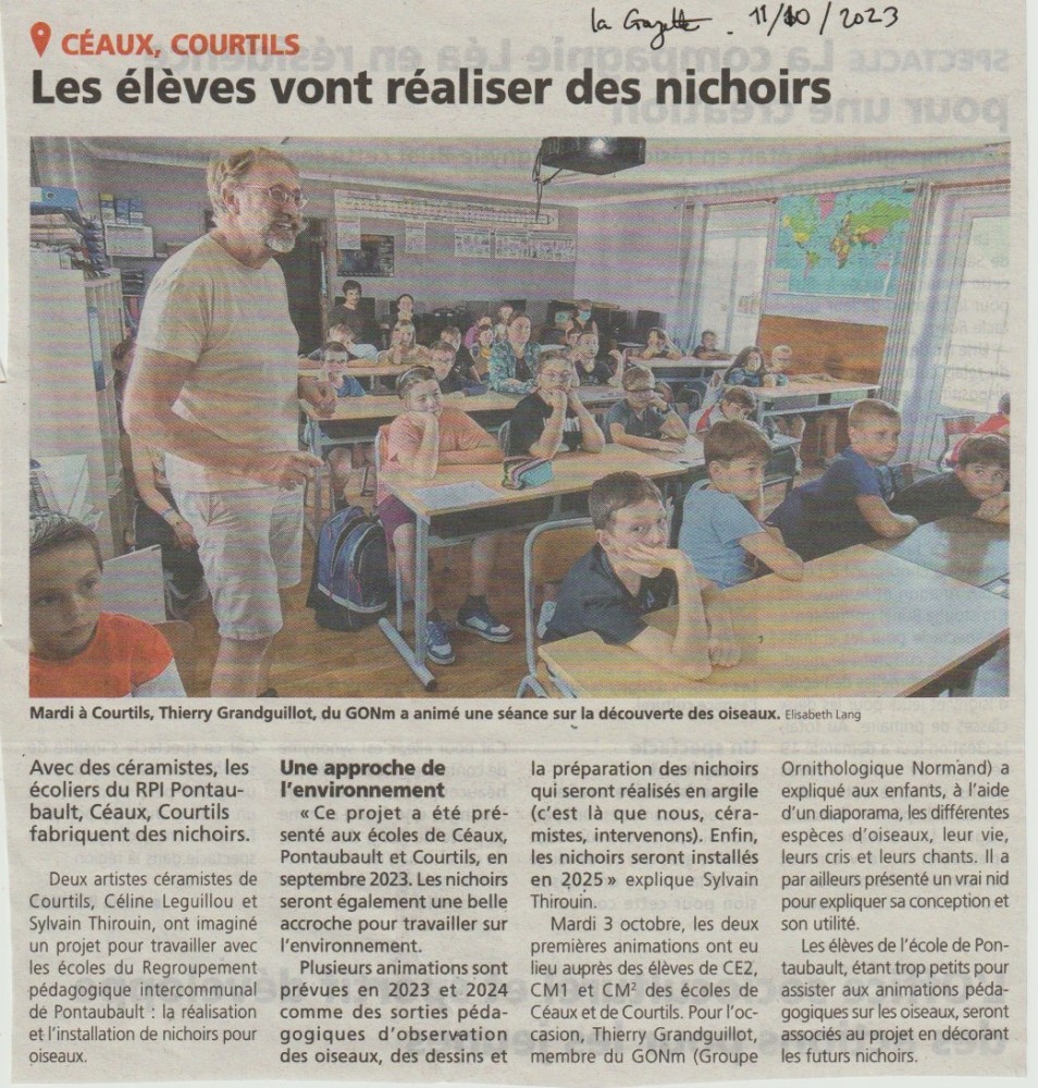 La Gazette de la Manche, 11 octobre 2023
